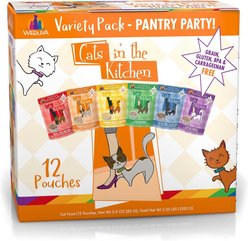 Weruva Cats in the Kitchen Variety Pack Grain-Free Cat Food Pouches, 3-oz, case of 12 + Weruva Cats in the Kitchen Cuties Variety Pack Grain-Free Canned Cat Food, 3.2-oz, case of 12 slide 2 of 9