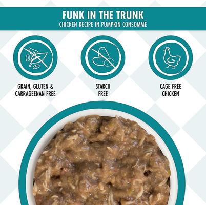 Show full view: Weruva Cats in the Kitchen Variety Pack Grain-Free Cat Food Pouches, 3-oz, case of 12 + Weruva Cats in the Kitchen Cuties Variety Pack Grain-Free Canned Cat Food, 3.2-oz, case of 12 slide 6 of 10