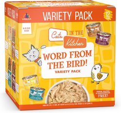 Weruva Cats in the Kitchen Word From The Bird Variety Pack Wet Cat Food, 6.0-oz can, case of 12