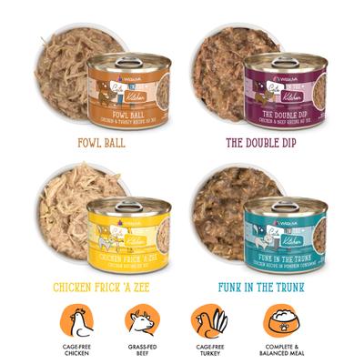 Show full view: Weruva Cats in the Kitchen Word From The Bird Variety Pack Wet Cat Food, 6.0-oz can, case of 12 slide 4 of 12
