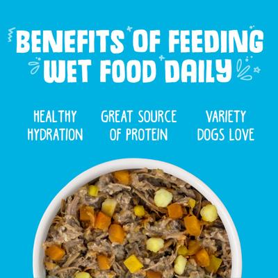 Show full view: Weruva Chicken-Free Just 4 Me Variety Pack Grain-Free Canned Dog Food, 14-oz, case of 12 slide 6 of 13