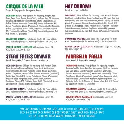 Show full view: Weruva Chicken-Free Just 4 Me Variety Pack Grain-Free Canned Dog Food, 5.5-oz, case of 24 slide 5 of 13