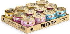 Weruva Chicken Gone Fishin' Variety Pack Grain-Free Canned Cat Food, 5.5-oz, case of 24