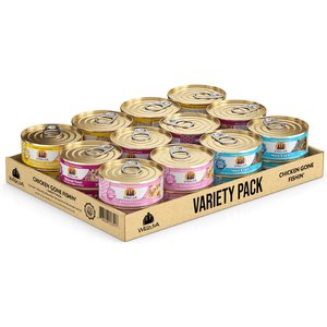 Weruva Chicken Gone Fishin' Variety Pack Grain-Free Canned Cat Food, 5.5-oz, case of 24