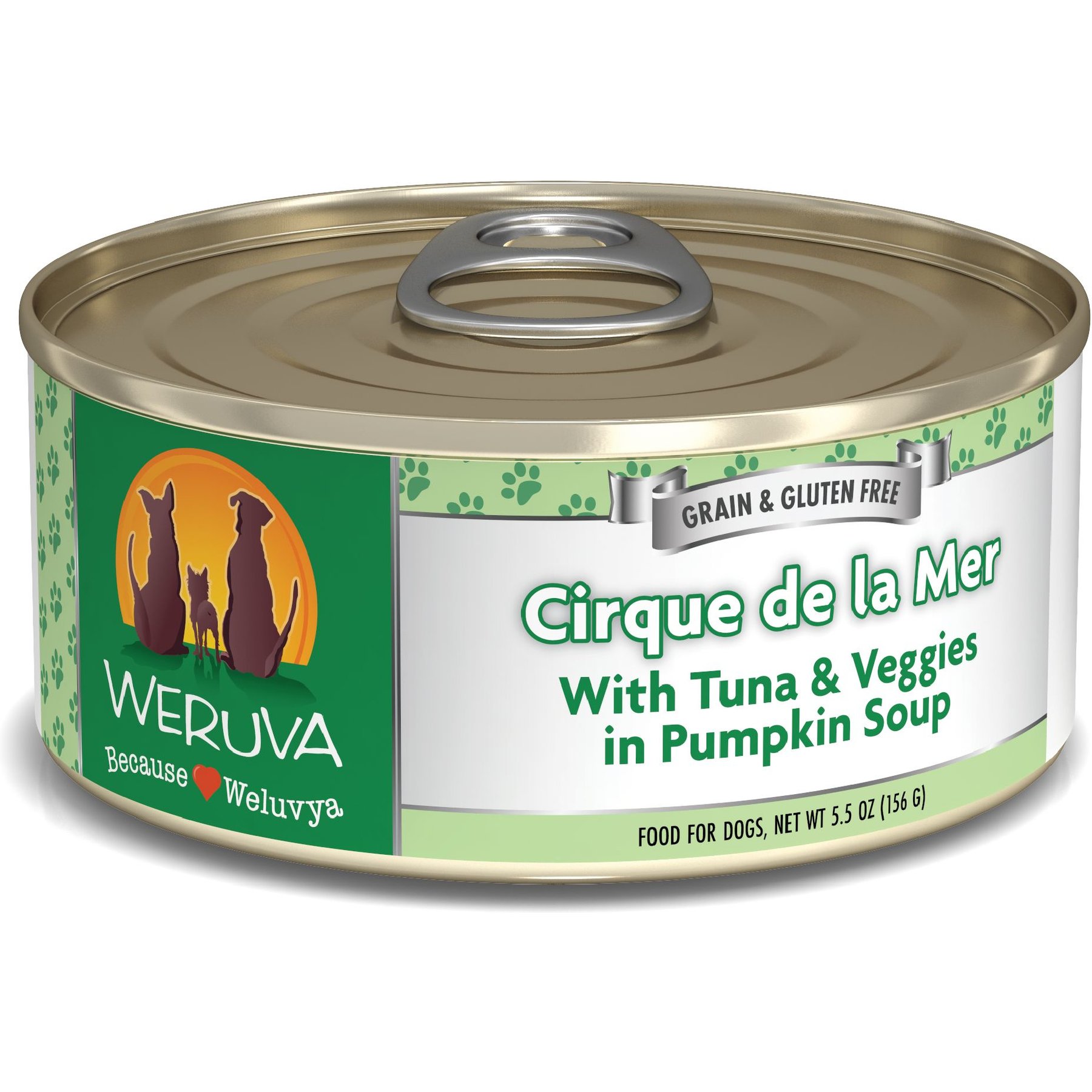 Weruva Cirque De La Mer Tuna & Veggies Canned Dog Food, 5.5-oz, 24 ct