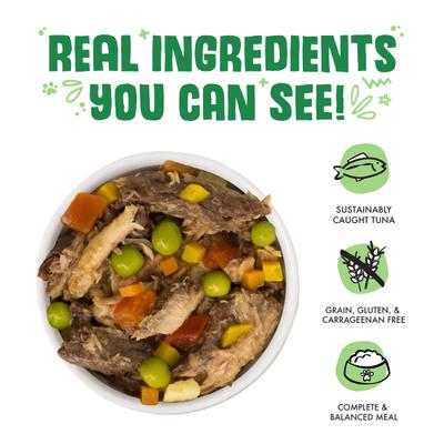 Show full view: Weruva Cirque De La Mer with Tuna & Veggies in Pumpkin Soup Grain-Free Canned Dog Food, 5.5-oz, case of 24 slide 4 of 12