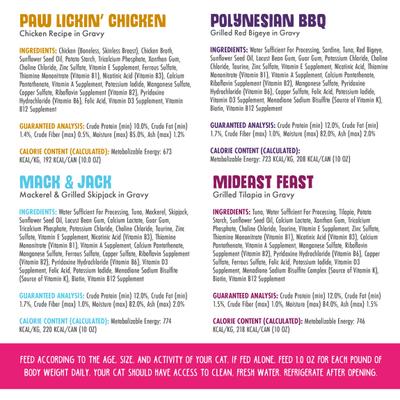 Show full view: Weruva Classic Cat Food Variety Pack Wowzer Meowzer Wet Cat Food, 10-oz can, 12 count slide 5 of 13