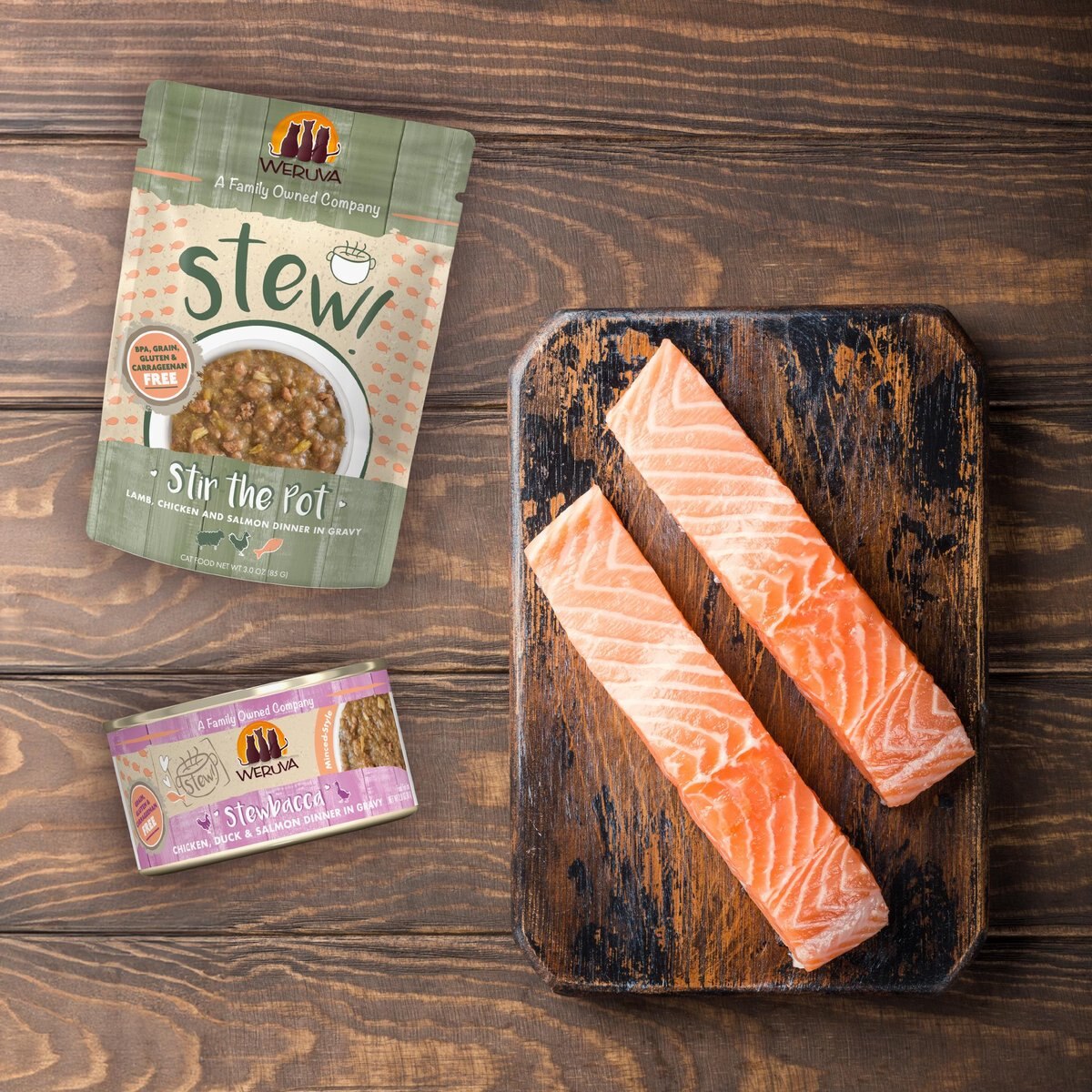 Weruva Classic Cat Kettle Call Beef, Chicken & Salmon in Gravy Stew Cat Food Pouches