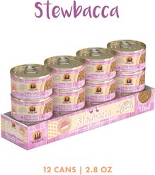 Weruva Classic Cat Stewbacca Chicken, Duck & Salmon in Gravy Stew Canned Cat Food, 2.8-oz can, case of 12 slide 2 of 8
