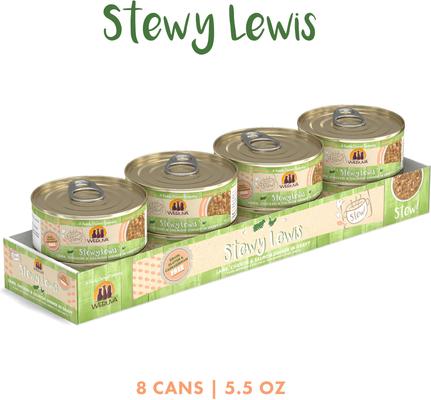 Show full view: Weruva Classic Cat Stewy Lewis Lamb, Chicken & Salmon in Gravy Stew Canned Cat Food, 5.5-oz can, case of 8 slide 3 of 12
