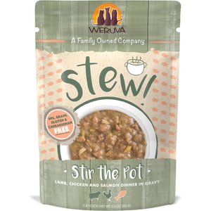 Weruva Classic Cat Stews! Stir the Pot with Lamb Chicken & Salmon in Gravy Canned Cat Food