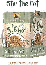 Weruva Classic Cat Stir the Pot with Lamb, Chicken & Salmon in Gravy Stew Cat Food Pouches, 3-oz pouch, 12 count slide 2 of 8