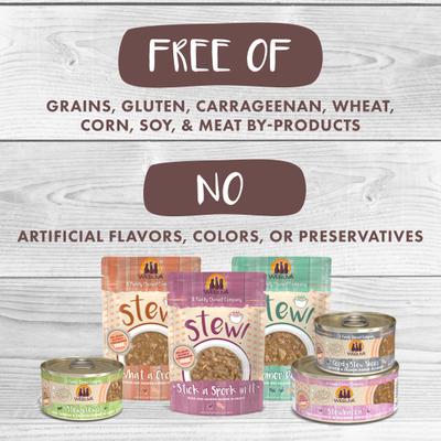 Show full view: Weruva Classic Cat Stir the Pot with Lamb, Chicken & Salmon in Gravy Stew Cat Food Pouches, 3-oz pouch, 12 count slide 7 of 12