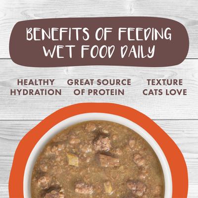 Show full view: Weruva Classic Cat Taco Stewsday Beef, Chicken & Salmon in Gravy Canned Cat Food, 2.8-oz can, case of 12 slide 7 of 12