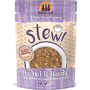 Weruva Classic Cat Stews! Too Hot to Handle with Chicken Duck & Salmon in Gravy Canned Cat Food Weruva Classic Cat Stews! Too Hot to Handle with Chicken Duck & Salmon in Gravy Canned Cat Food