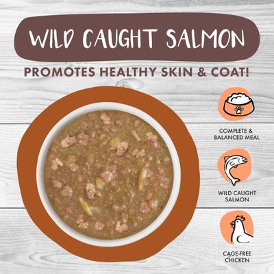 Show full view: Weruva Classic Cat What a Crock Chicken & Salmon in Gravy Stew Cat Food Pouches, 3-oz pouch, 12 count slide 5 of 12