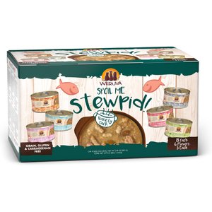 Weruva Classic Stews, Spoil Me Stewpid! Variety Pack Wet Cat Food, 2.8-oz can, 18 count