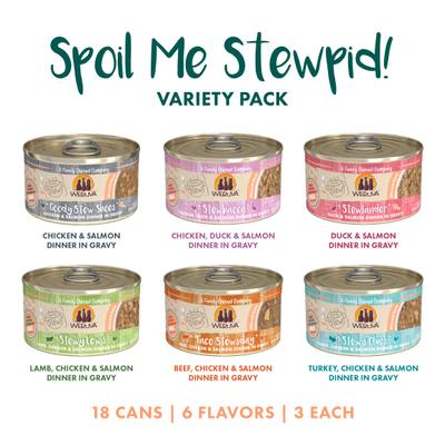 Show full view: Weruva Classic Stews, Spoil Me Stewpid! Variety Pack Wet Cat Food, 2.8-oz can, 18 count slide 3 of 12