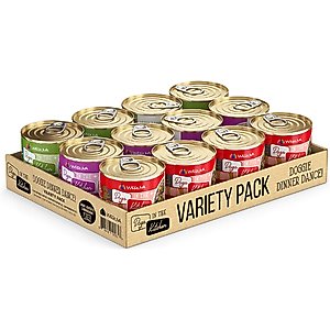Weruva Dogs in the Kitchen Doggie Dinner Dance! Variety Pack Grain-Free Canned Dog Food, 10-oz cans, 12 count