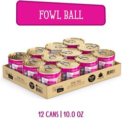 Weruva Dogs in the Kitchen Fowl Ball with Chicken Breast & Turkey Au Jus Grain-Free Canned Dog Food, 10-oz can, 12 count slide 2 of 9