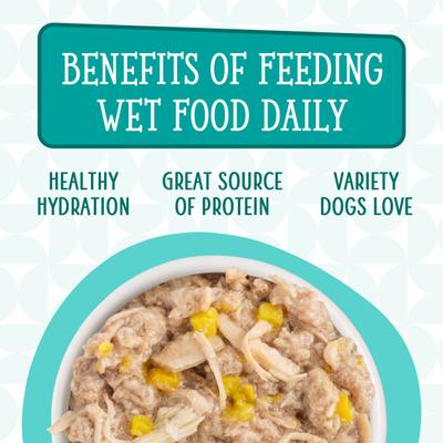 Show full view: Weruva Dogs in the Kitchen Funk in the Trunk with Chicken Breast & Pumpkin Au Jus Grain-Free Canned Dog Food, 10-oz can, 12 count slide 6 of 12