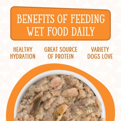 Show full view: Weruva Dogs in the Kitchen Goldie Lox with Chicken & Wild Caught Salmon Au Jus Grain-Free Canned Dog Food, 10-oz can, 12 count slide 6 of 12