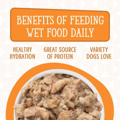 Show full view: Weruva Dogs in the Kitchen Goldie Lox with Chicken & Wild Caught Salmon Au Jus Grain-Free Dog Food Pouches, 2.8-oz pouch, 12 count slide 8 of 12