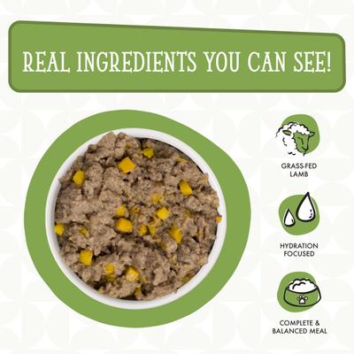 Show full view: Weruva Dogs in the Kitchen Lamburgini with Lamb & Pumpkin Au Jus Grain-Free Canned Dog Food, 10-oz can, 12 count slide 4 of 12