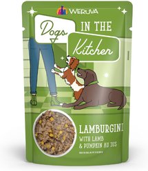 Weruva Dogs in the Kitchen Lamburgini with Lamb & Pumpkin Au Jus Grain-Free Dog Food Pouches, 2.8-oz pouch, 12 count