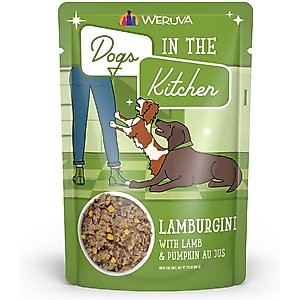 Weruva Dogs in the Kitchen Lamburgini with Lamb & Pumpkin Au Jus Grain-Free Dog Food Pouches, 2.8-oz pouch, 12 count