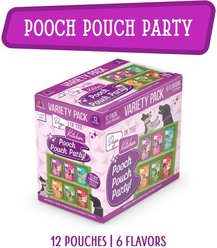 Weruva Dogs in the Kitchen Pooch Pouch Party! Variety Pack Grain-Free Dog Food Pouches, 2.8-oz Pouches, 12 count slide 2 of 9