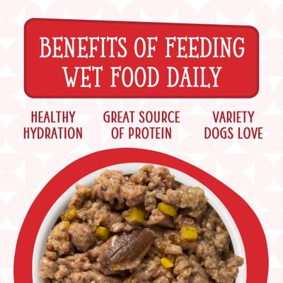 Show full view: Weruva Dogs in the Kitchen The Double Dip with Beef & Wild Caught Salmon Au Jus Grain-Free Dog Food Pouches, 2.8-oz pouch, 12 count slide 8 of 12