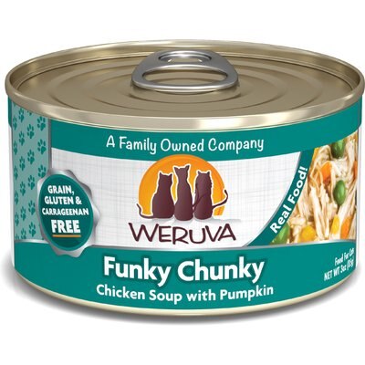 Weruva Weruva Funky Chunky Chicken Soup with Pumpkin Cat Food, 3-oz, 24 ct