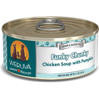 Weruva Weruva Chicken Soup with Pumpkin Canned Dog Food, 5.5-oz can, 24 ct