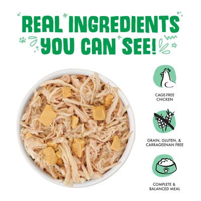 Show full view: Weruva Green Eggs & Chicken with Chicken, Egg & Greens in Gravy Grain-Free Canned Cat Food, 5.5-oz, case of 24 slide 4 of 13