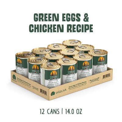 Show full view: Weruva Green Eggs & Chicken with Chicken, Egg, & Greens in Gravy Grain-Free Canned Dog Food, 14-oz, case of 12 slide 3 of 13