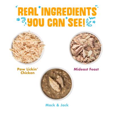 Show full view: Weruva Holy Chicken Mackerel Variety Pack Grain-Free Canned Cat Food, 10-oz, case of 12 slide 4 of 13