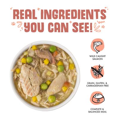 Show full view: Weruva Jammin' Salmon with Chicken & Salmon in Pumpkin Soup Grain-Free Canned Dog Food, 14-oz, case of 12 slide 4 of 13