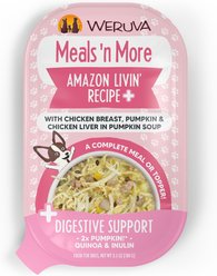 Weruva Meals 'n More Natural Wet Dog Food, Amazon Livin' Plus Digestive Support, 3.5-oz cup, 12 count