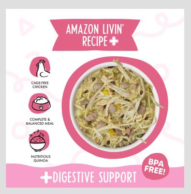 Show full view: Weruva Meals 'n More Natural Wet Dog Food, Amazon Livin' Plus Digestive Support, 3.5-oz cup, 12 count slide 4 of 13