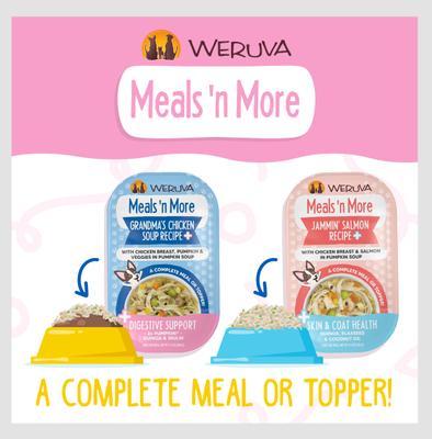 Show full view: Weruva Meals 'n More Natural Wet Dog Food, Belly Belly Nice! Digestive Support Variety Pack, 3.5-oz cup, 10 count slide 8 of 13