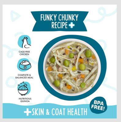 Show full view: Weruva Meals 'n More Natural Wet Dog Food, Funky Chunky Plus Skin & Coat Health, 3.5-oz cup, 12 count slide 4 of 13