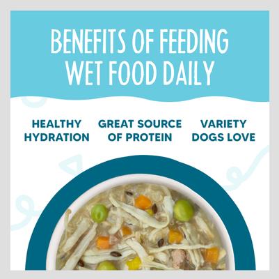 Show full view: Weruva Meals 'n More Natural Wet Dog Food, Funky Chunky Plus Skin & Coat Health, 3.5-oz cup, 12 count slide 7 of 13