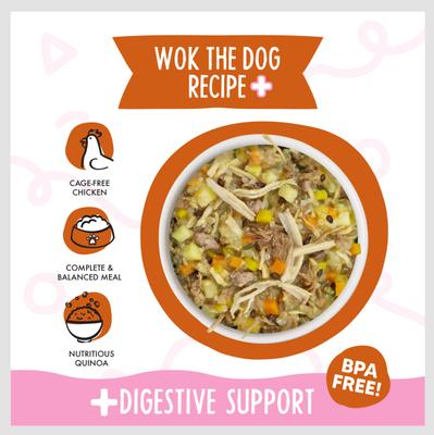 Show full view: Weruva Meals 'n More Natural Wet Dog Food, Wok The Dog Plus Digestive Support, 3.5-oz cup, 12 count slide 4 of 13
