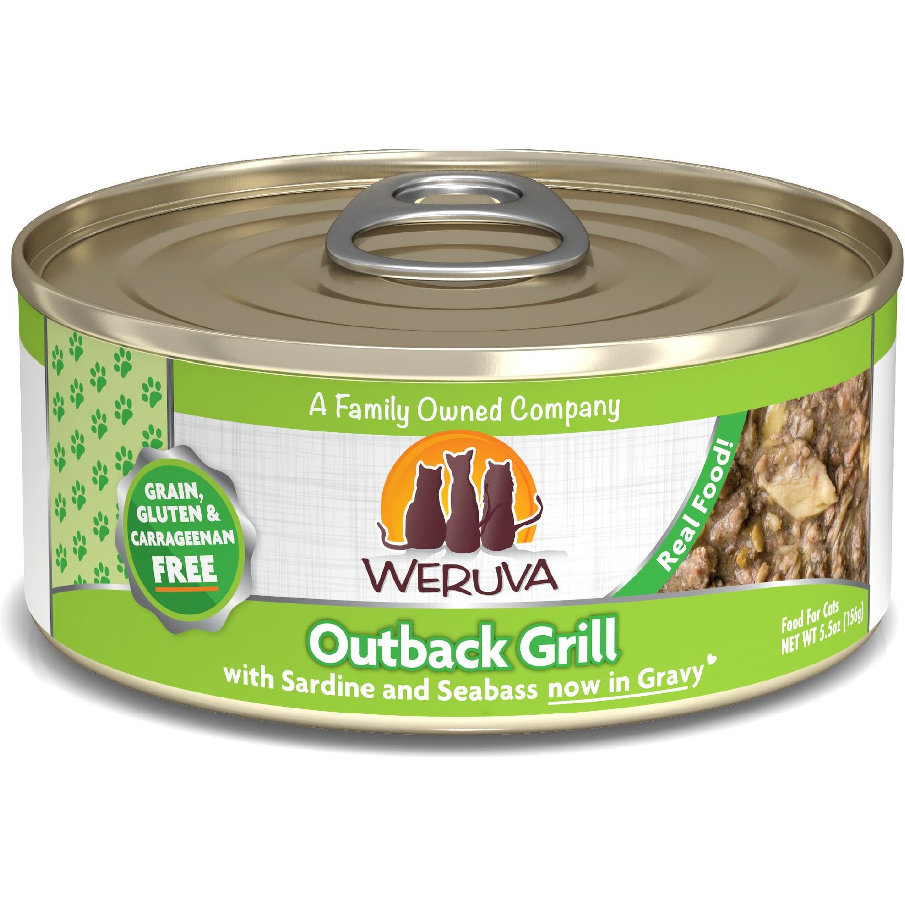 Weruva Outback Grill Trevally & Barramundi Cat Food, 5.5-oz, 24 ct