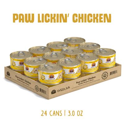 Show full view: Weruva Paw Lickin' Chicken in Gravy Grain-Free Wet Cat Food, 3-oz, case of 24 slide 3 of 14