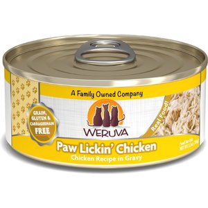 Weruva Paw Lickin' Chicken in Gravy Grain-Free Wet Cat Food, 5.5-oz, case of 24