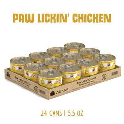 Show full view: Weruva Paw Lickin' Chicken in Gravy Grain-Free Wet Cat Food, 5.5-oz, case of 24 slide 3 of 14