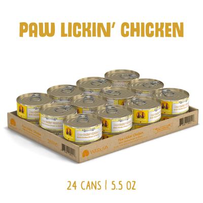 Show full view: Weruva Paw Lickin' Chicken in Gravy Grain-Free Canned Dog Food, 5.5-oz, case of 24 slide 3 of 12
