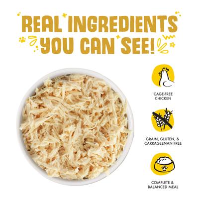 Show full view: Weruva Paw Lickin' Chicken in Gravy Grain-Free Canned Dog Food, 5.5-oz, case of 24 slide 4 of 12